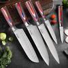 WXCOO Kitchen Universal Knife Holder Acacia Wood Kitchen Holder Stand Stainless Steel Kitchen Knife Set Meat Cleaver Cooking