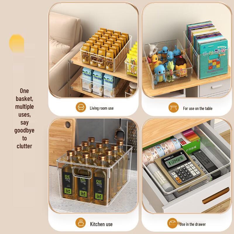 Jiabangshou Transparent Desktop Storage Box