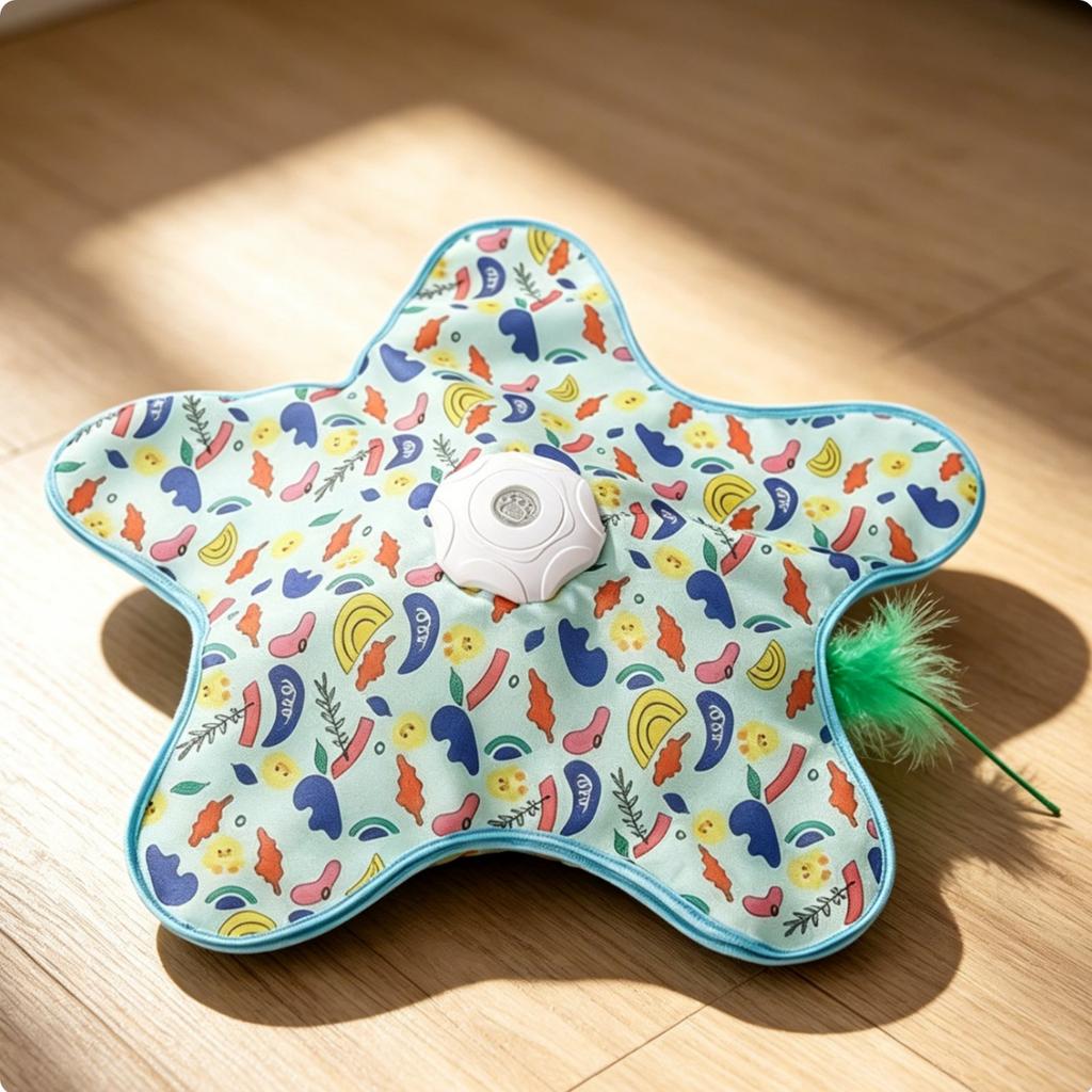 Automatic Hide and Seek Cat Toy Auto Sleep Function Interactive Hide and Seek Toy Automatic Cat Teaser 3 Speed Modes Low Noise