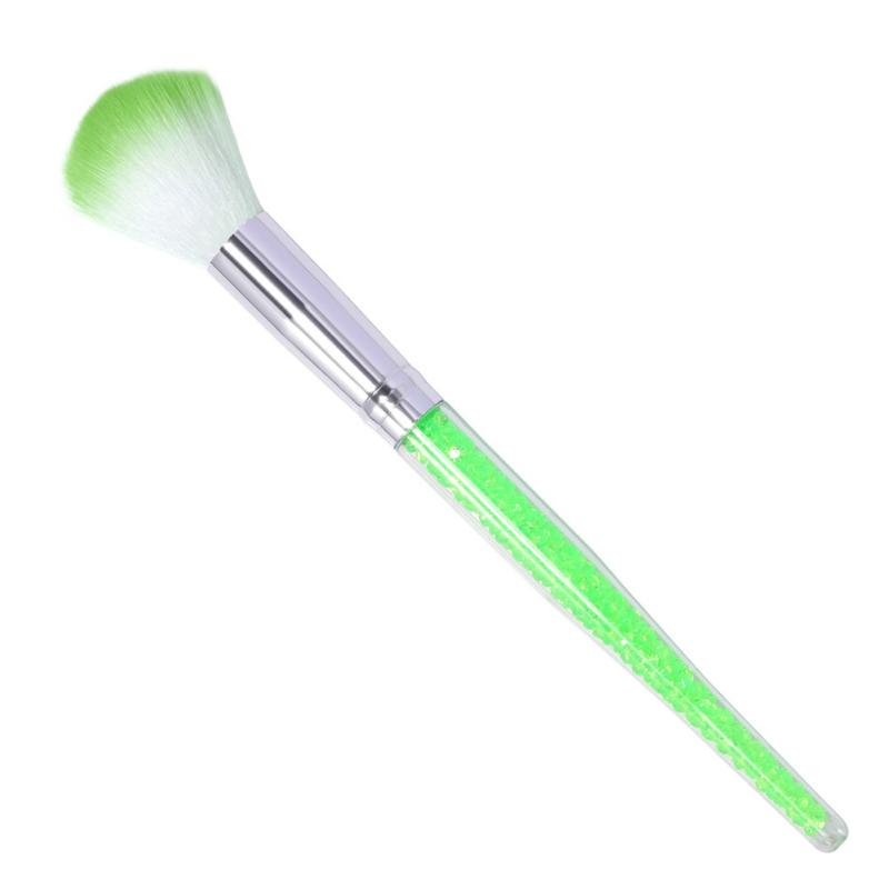 Crystal Long Handle Nail Brushes Nails Makeup Brushes Remove Dust Powder Manicure Brush Nail Art