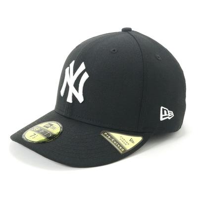 New Era MLB Pre-Curved 59FIFTY Cap NY Black/White 7 5/8 PC5950 NEYYAN BLK SWHI 25J