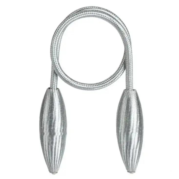 

1 Pcs Buckle Curtain Tying Rope Household Convenience Curtain Buckle Simple Curtain Strap Punching-free Installation Tying Rope серый