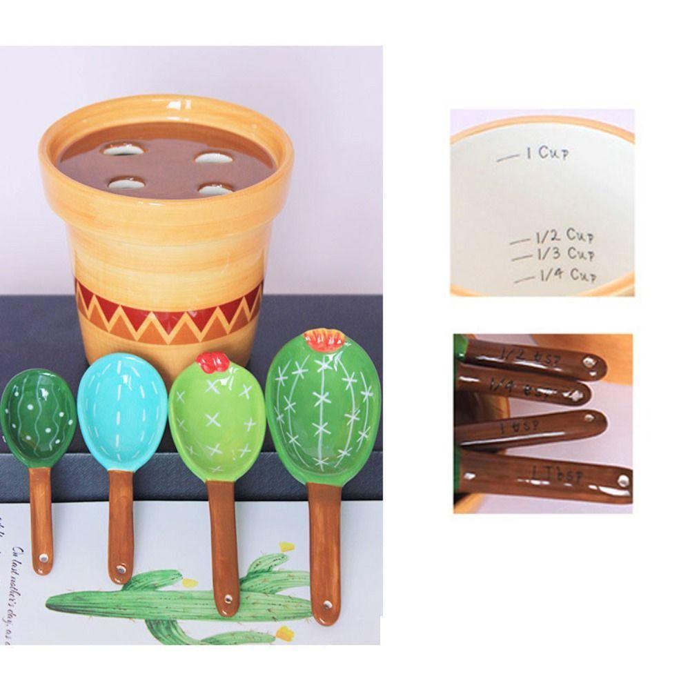 Odměrka ve tvaru kaktusu, opakovaně použitelné měřicí nástroje, roztomilé kuchyňské dekorace na pečení