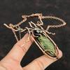 Unakite Necklace Copper Wire Wrapped Necklace Handmade Copper Jewelry Adjustable Chain Necklace Wire Wrap Gemstone Jewelry Gifts For Mother