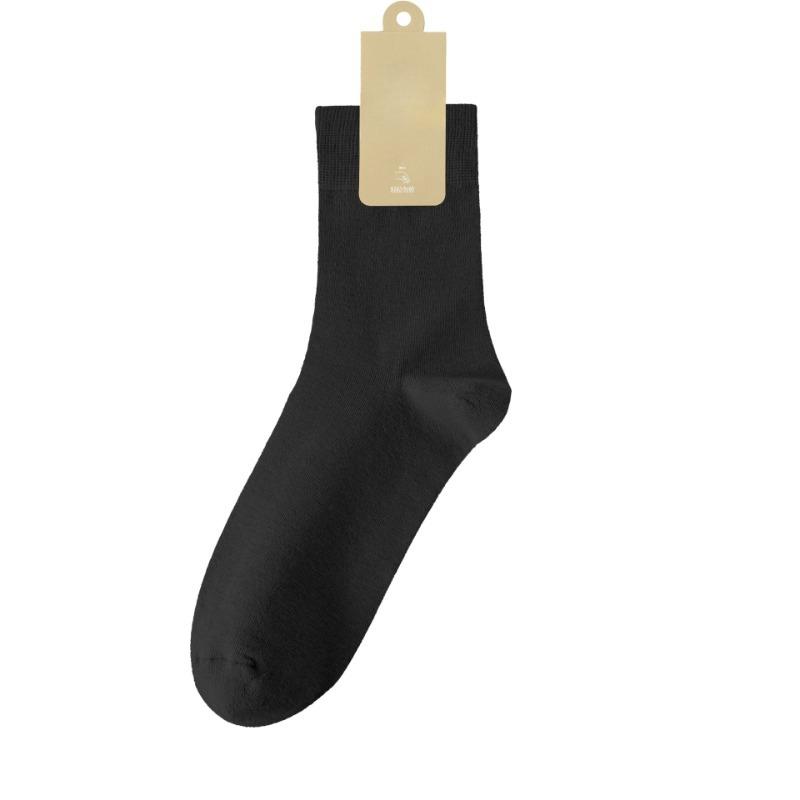 Men's Spring and Autumn Pure Cotton Business Boneless Antibacterial Deodorant Socks