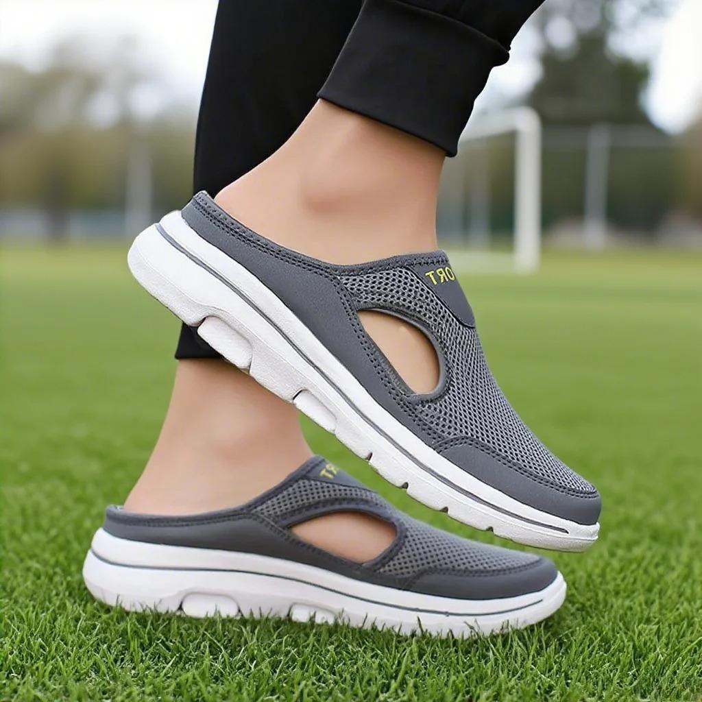 Men's Women's Shoes Summer Breathable Casual Flat Slippers Shoes Outdoor Home Lightweight Breathable Walking Sports Sandals