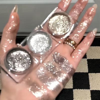 פלטת צלליות סומק מונוכרום Highlight בלש שימר נצנצים פנינים לאורך זמן הדגשת צללית פיגמנטית במיוחד עבור מראות איפור לכל הפנים