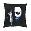 Michael Myers Cushion Cover 45X45Cm Home Decorative Printing Halloween Horror Movie Throw Pillow For Car Double Side