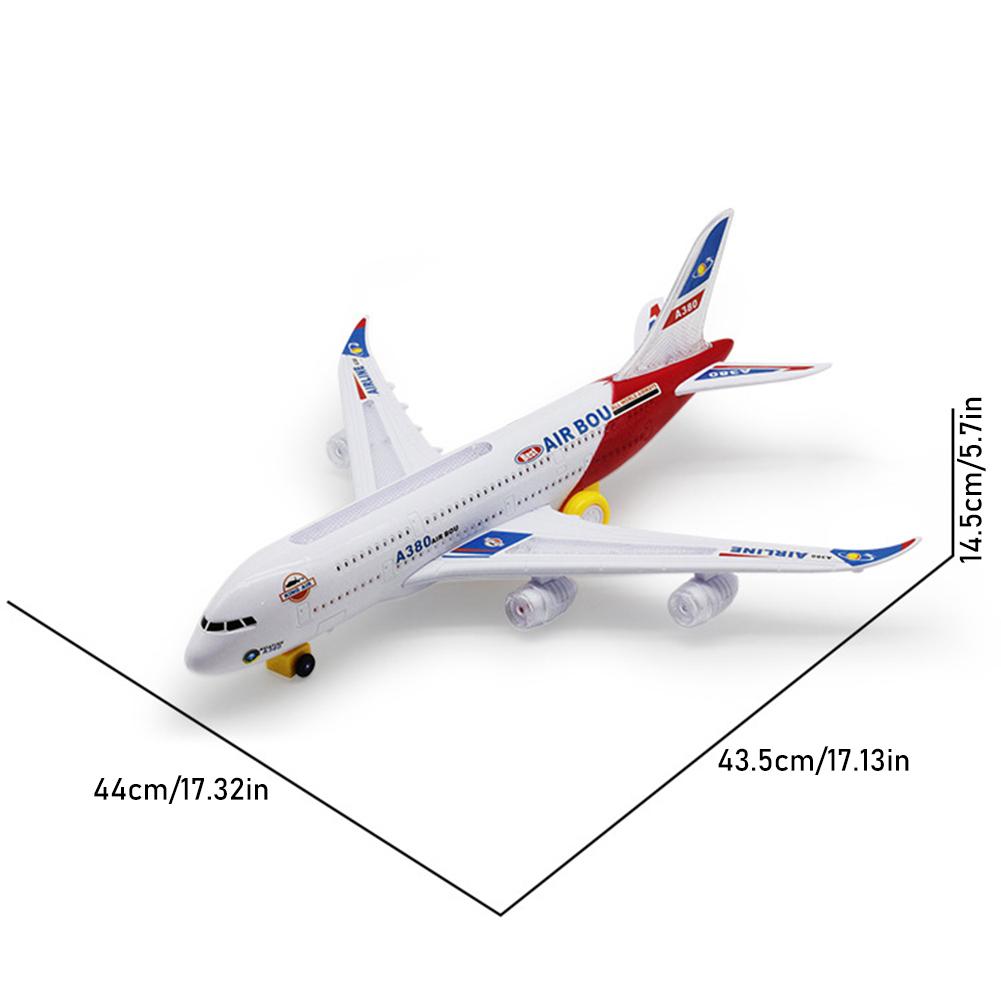 A380 Toy Airplane With Flashing Lights Improves Imaginary And Visual Abilities Birthday Present For Kids