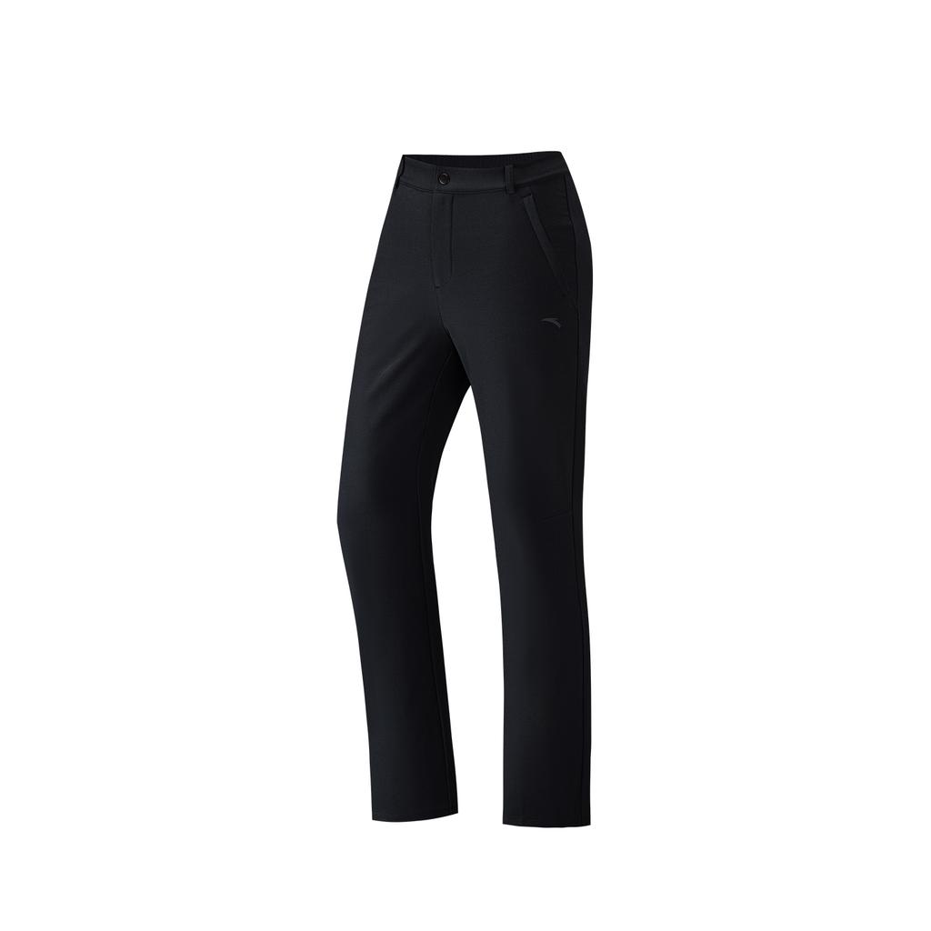 Anta Travel Comprehensive Training Series Woven Sports Long Pants Women Pants Basic-Black 962547501-2