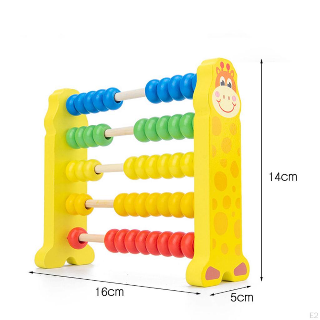 Classic Wooden Abacus for Math Learning, Counting Tool Kids
