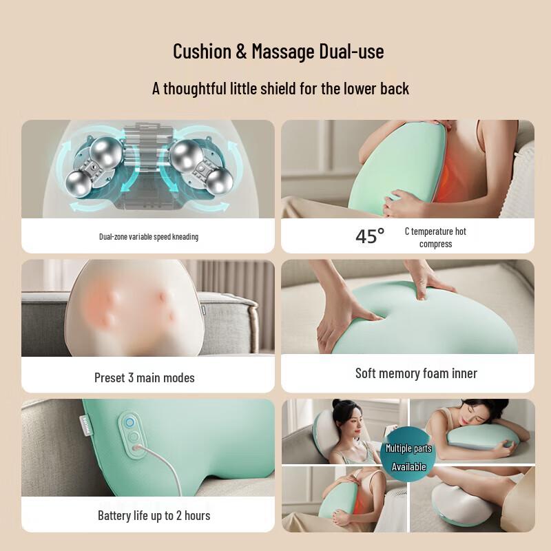 Philips Wireless Lumbar Massage Pillow