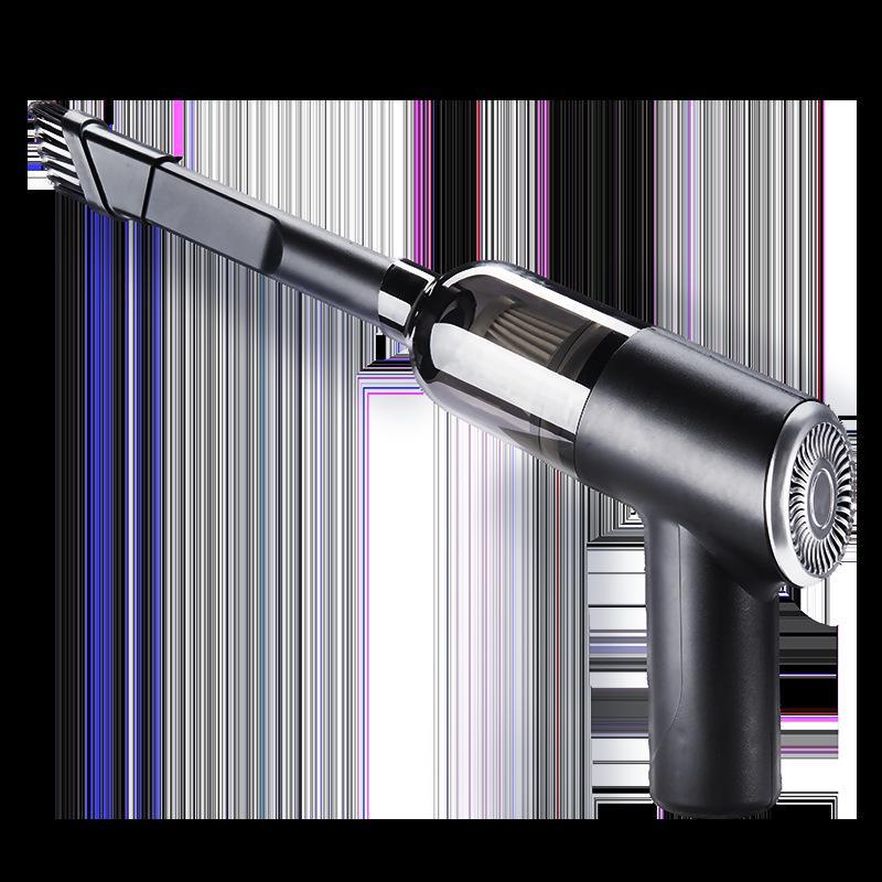 

Портативный беспроводной автомобильный пылесос с USB-зарядкой и насадкой-щеткой single electric чёрный