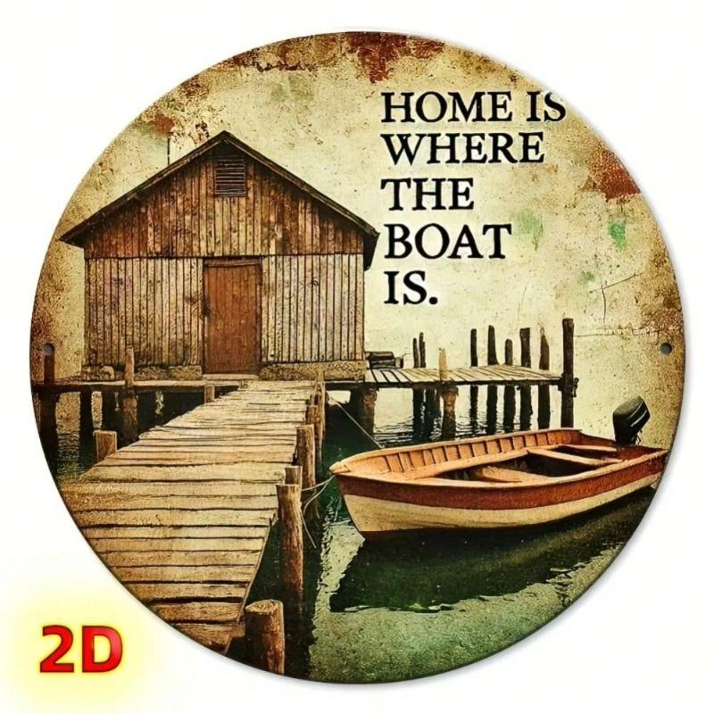 Vintage Metal Tin Sign Wall Art Home Decor 20x20cm