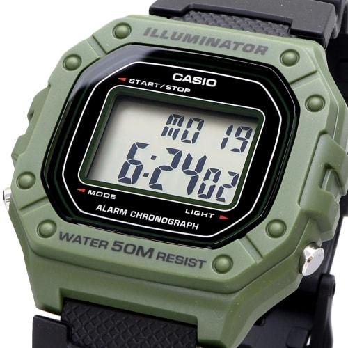 Casio Hodinky STANDARD DIGITAL W-218H-3A Pánské Dámské Levné Casio Levná cena Khaki Černá Černá