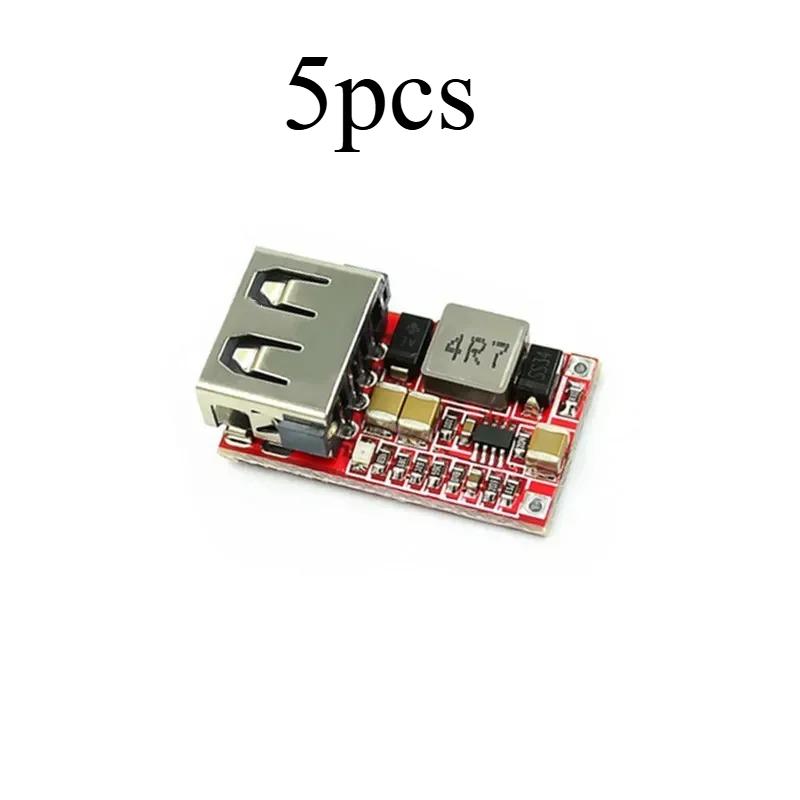 

5/10pcs 6V-20V 20V 12V to 5V USB Step Down Module DC-DC Converter Phone Charger Car Power Supply Efficiency 97.5% Buck Module білий