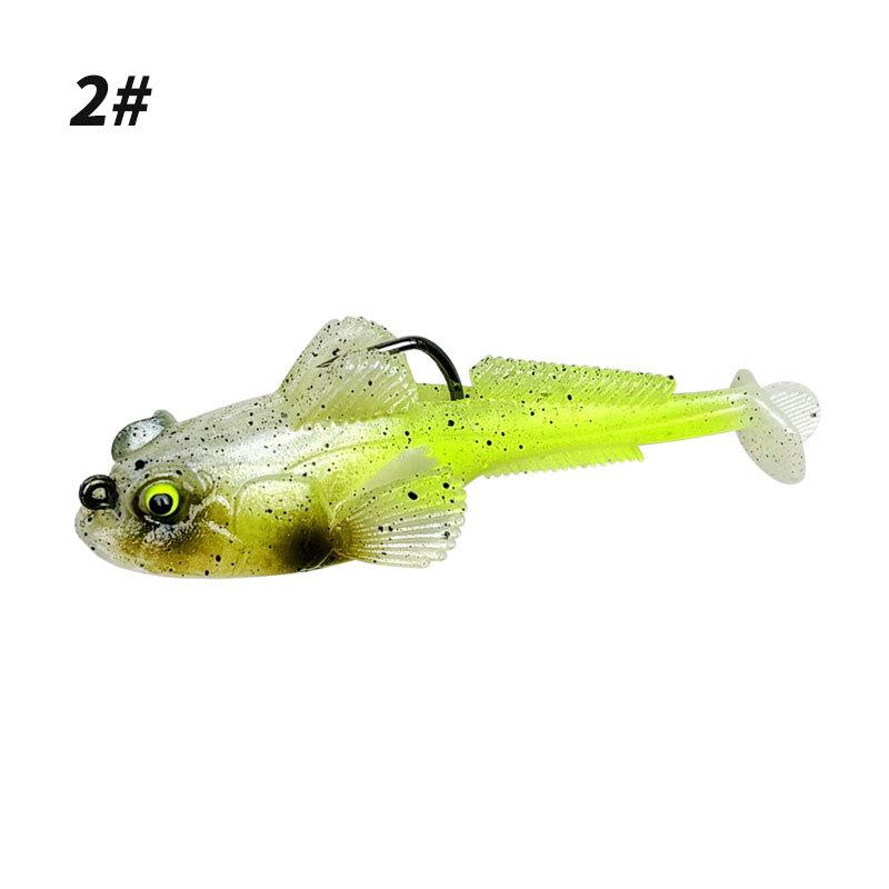 10g Sleeper Goby Soft Fishing Lure Flexible Silicone Jig Wobbler Bait for Professional Angler Saltwater Bass Fishing