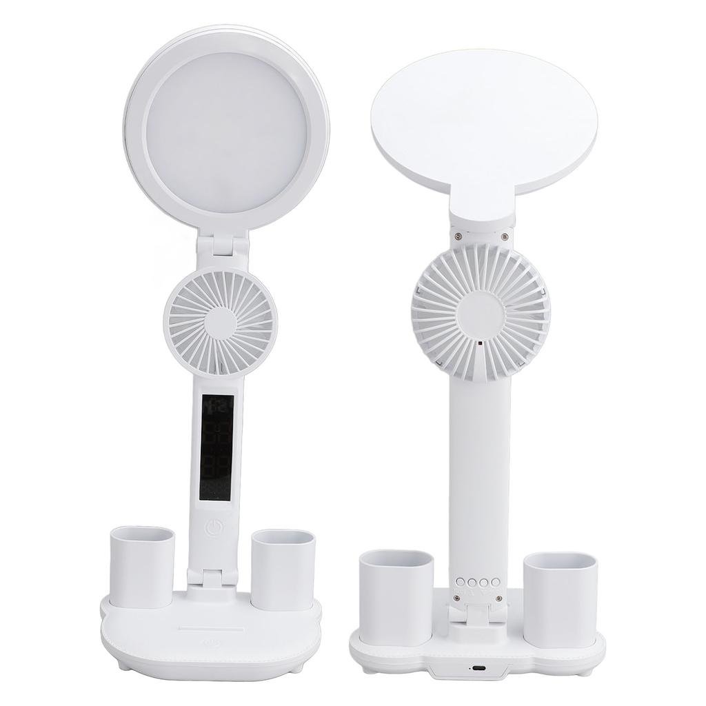 Desk Lamp LED Eye Care Foldable Touch Control Round USB Charging 3 Color Temperature Stepless Dimmab