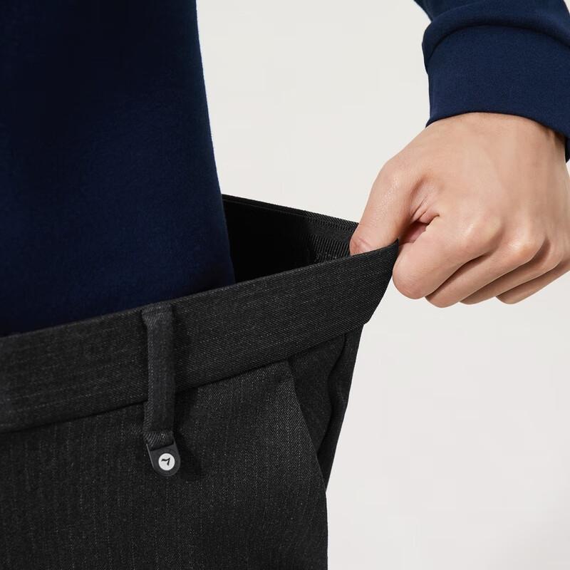 Septwolves Men's Wrinkle-Resistant Straight-Leg Casual Pants