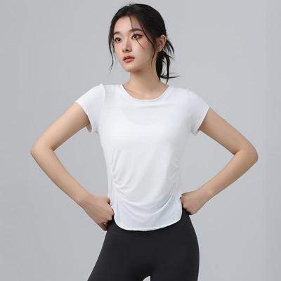 Women's Quick-Dry Yoga & Running T-Shirt - Loose, Comfortable, Slimming, Short Sleeve, Breathable Fitness Top for Summer