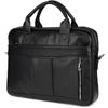 Leather Laptop Bag For Men, Large, Spacious, Premium, Beltimore, Black, J13