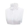 Women Shirt Fake Collar High Stand Ruffle Sweater Blouse Shirt False Collar Chiffon Removable Sweater Detachable Collar