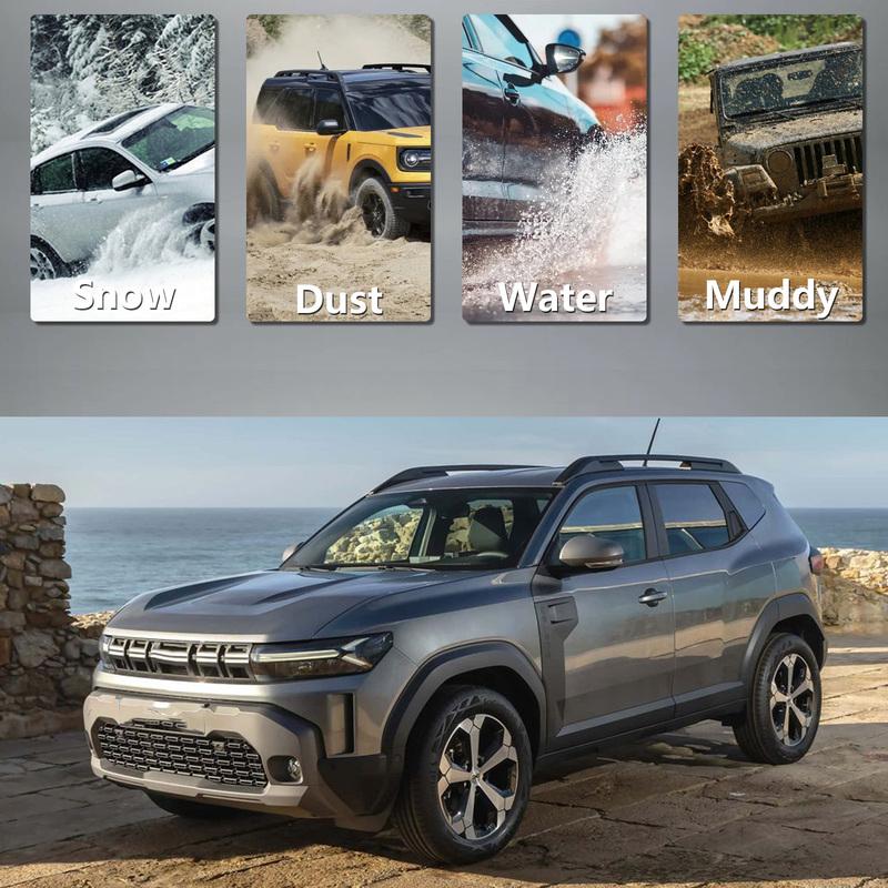 For Dacia Duster II 2017- Mud Flaps Set of 4 OE Style Splash Guards & Fender Mudguards for Complete Wheel Arch Protection