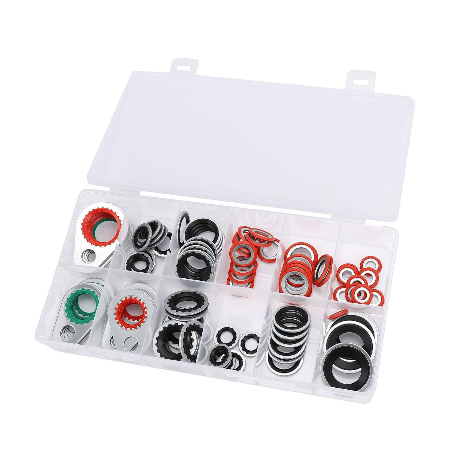 

Кондиционирование Порт Комплект шайб Замена для R12 R134A 12 Размеров AC Порт Комплект шайб