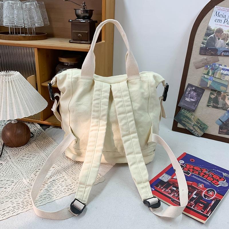 School bag 2025 new large-capacity backpack student casual versatile retro backpack simple travel backpack