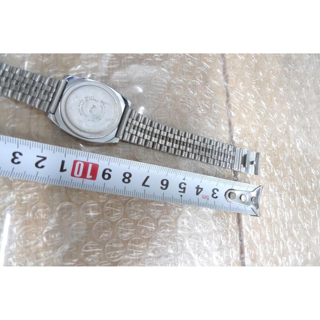 Used Q&Q Digital Watch Stainless Steel Management p1201 (tk)