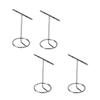 4pcs T Shaped Earring Display Stand Jewellery Display Stand Photo Props T Shape Slotted Necklace Stand for Store Closet