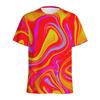 Abstract Colorful Liquid Trippy Pattern T Shirt For Men Summer Casual Round Neck Short Sleeve Tees Women Tops 3d Printed T-Shirt
