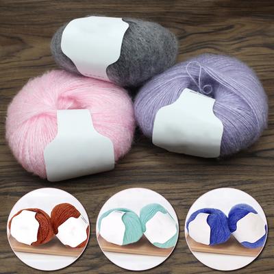 25 g/Knäuel weiches Mohair-Strickwollgarn zum Selbermachen, handgestrickter Schal, Häkelgarn, Pullover-Garn, hautfreundliches Strickmützengarn für Kinder