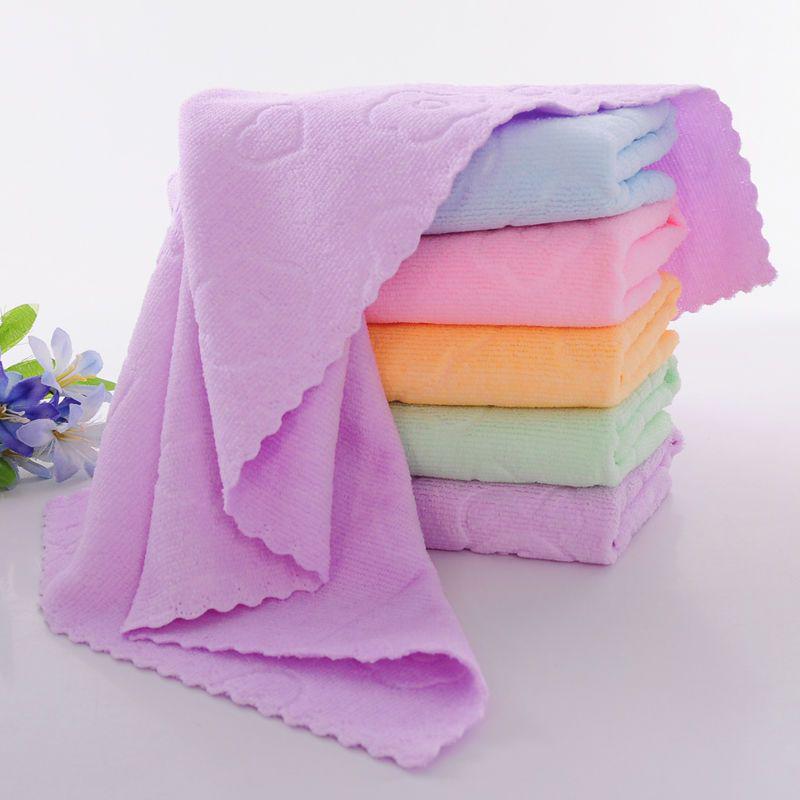 Colorful Embossed Bear Head Towel for Home, Gift, or Street Stall Use