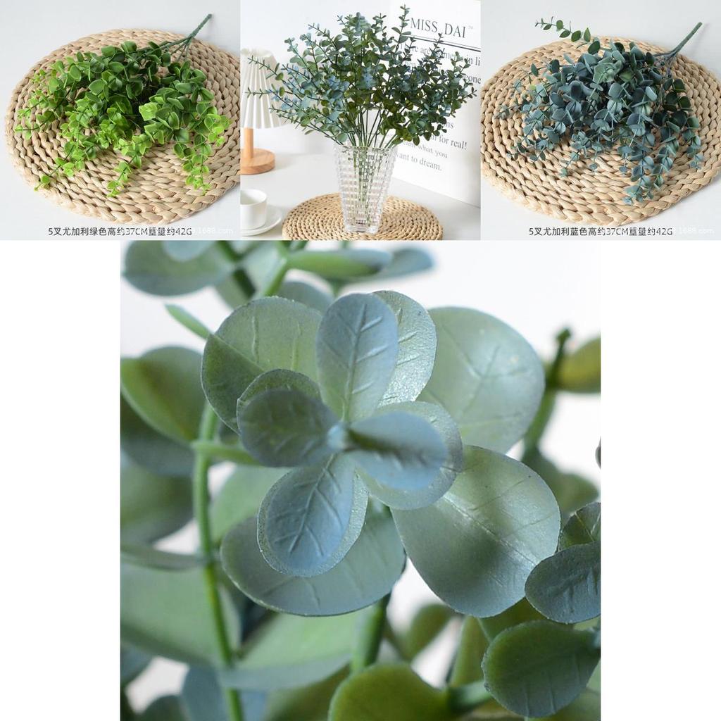 Eucalyptus Robusta Smith Greenery Artificial Plant For Home Decor And Photography Props