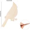 15 Pack 6 Inch Wood Cardinal Bird Cutouts Unfinished Wood Cardinal Bird Crafts Wooden Cardinal Bird Hanging Ornaments DIY Cardinal Bird Craft Gift