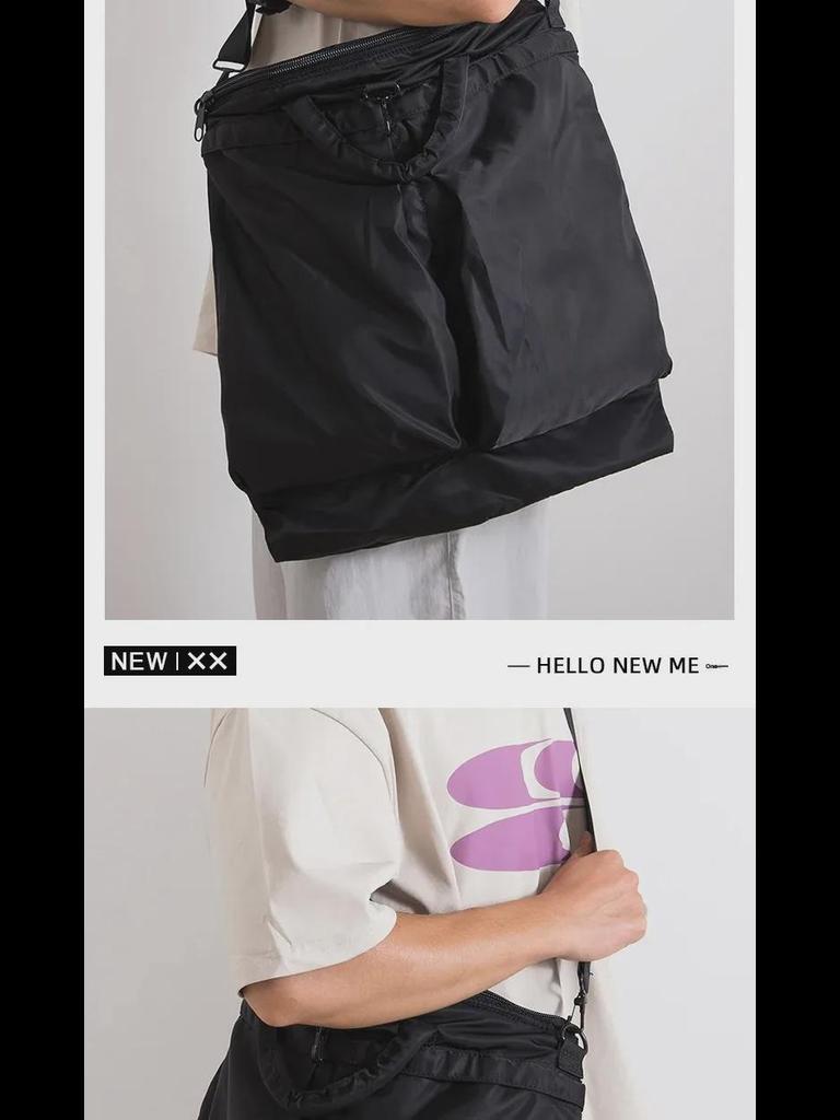 Korean Fashion Oxford Cloth Large Capacity Commuter Shoulder Bag - Versatile Casual Messenger Handbag