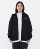 Workwork Logo Zip-Up Hoodie (Black)