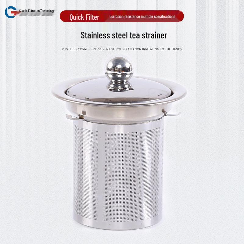 

Stainless Steel Tea Infuser with Etched Filter and Glass Tea Cup Set Small Stainless Steel Tea Strainer