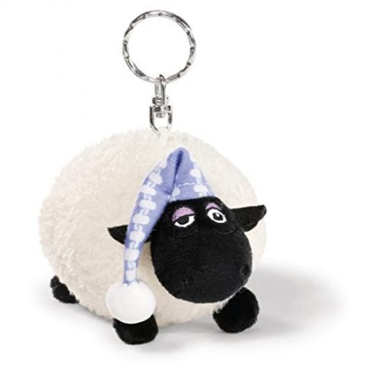 Porte-clés Peluche NICI - René Le Chevreuil - 10 Cm - Marron Et Blanc - Écologique (bouteilles PET Recyclées) - Pour Sac à Dos