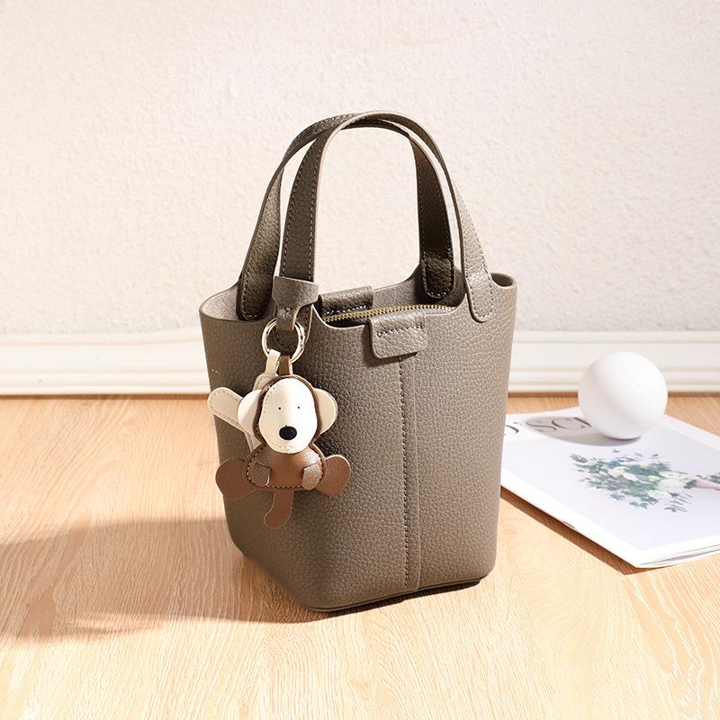 Genuine Leather Women's Bags  Light Luxury Niche Bucket Bags  New Versatile Handbag Bags  Women's High-end Shoulder Bags