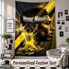 Wall Hanging Tapestry With Custom Name & Text, Jude Bellingham Decorative Tapestry For Bedroom