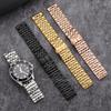 Stainless Steel Seven Bead Watch Strap 20mm 22mm Solid Butterfly Buckle Universal Watchband Accessories Quick Release Bracelet