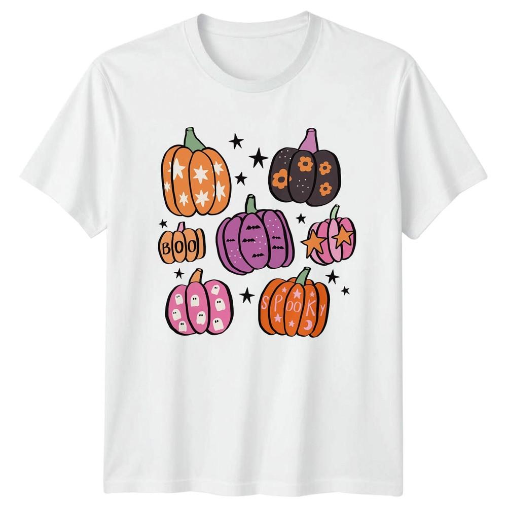Halloween Pumpkins Boo Spooky Holiday Unisexs TShirt Unisexs Graphic Tee S
