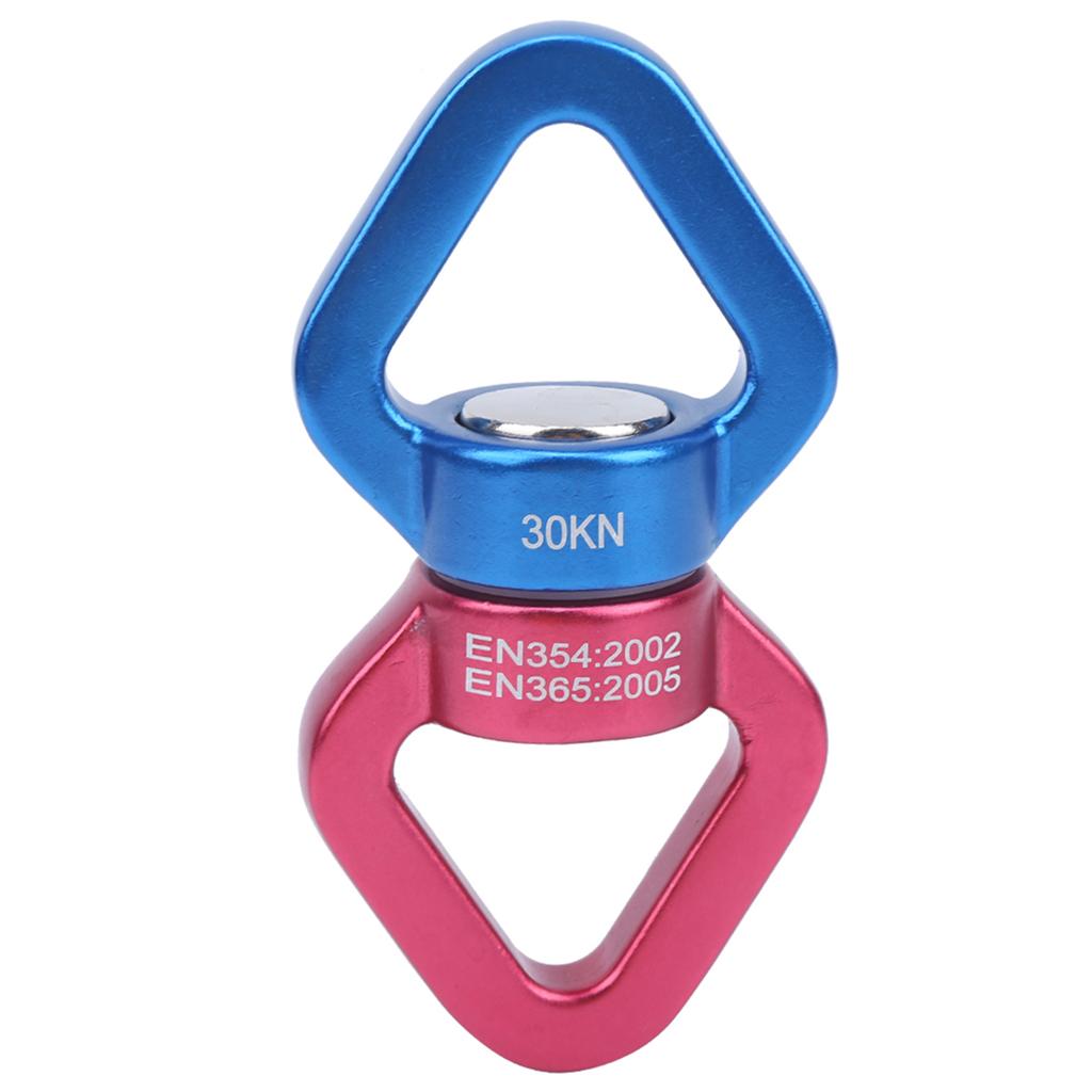Air Yoga Swing Kobling 360 Grader Universelle Roterende Ringer Magnalium Karabinkrok Rød og Blå