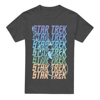STAR TREK Unisex Adult Enterprise Multi Logo T-Shirt