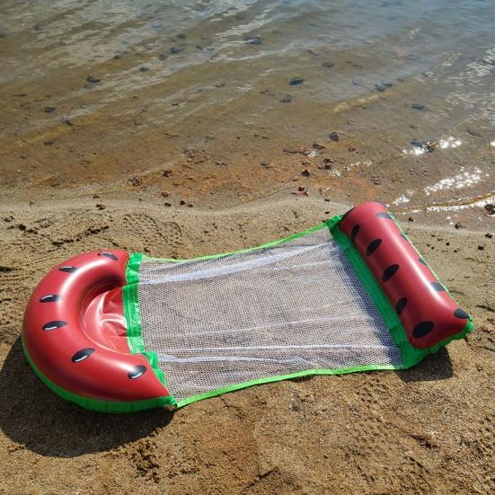 Vodní houpací síť s ergonomickou opěrkou hlavy Nafukovací lehátko ve tvaru ovoce Vodní zábava s plovoucím bazénem