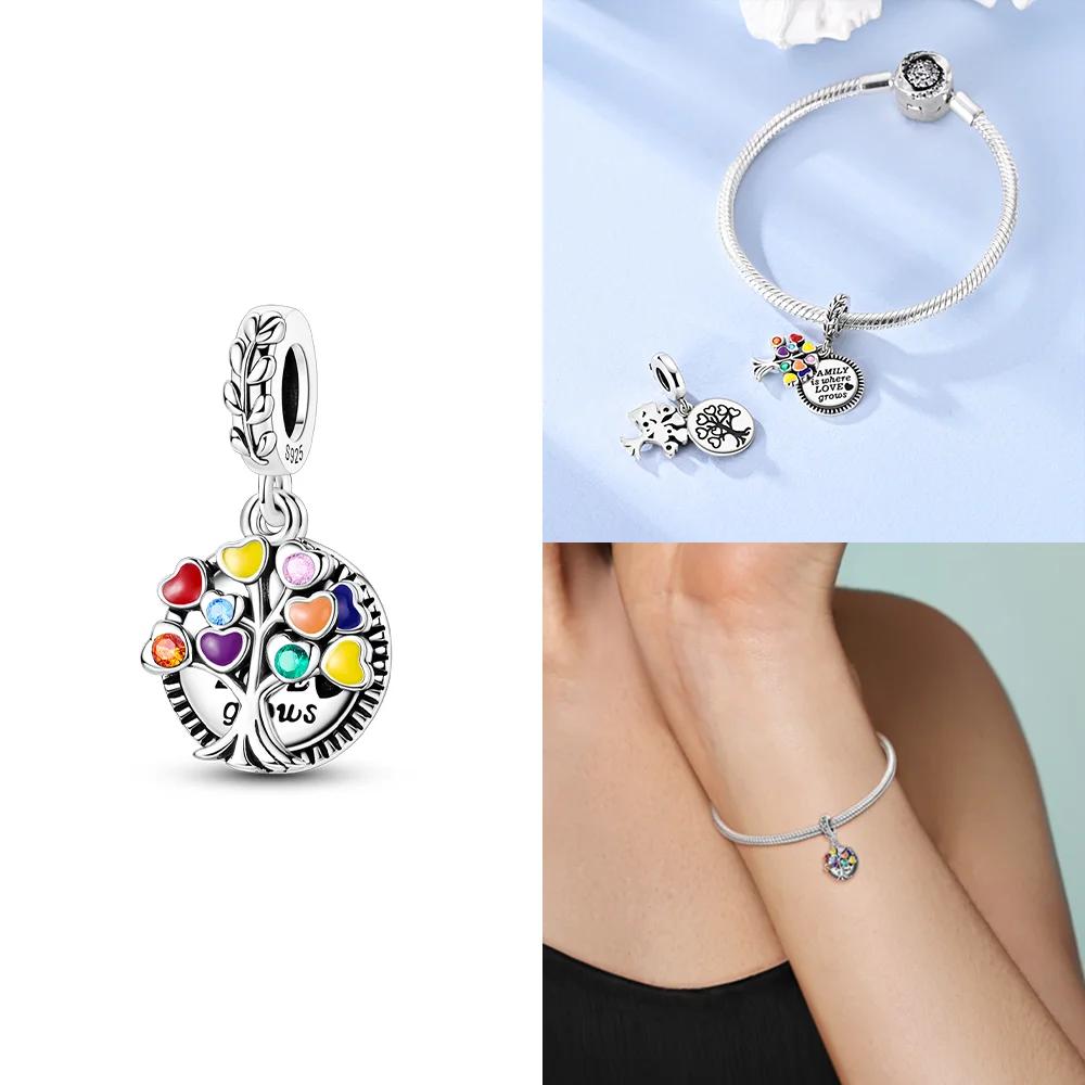 Exquisite Original Blue Zircon Leaf Dress Charms Beads Fit Bracelet Charms Copper Women Jewelry Making Diy Accessory Gifts