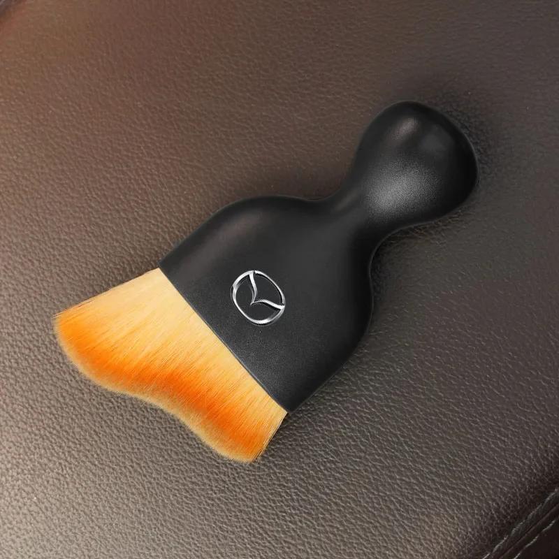 2025 Hot Car Cleaning Soft Brush with Casing Dusting Tool Car Accessories For Mazda MX3 2 CX3 CX9 5 3 6 CX5 MX5 Demio CX30 CX7 R