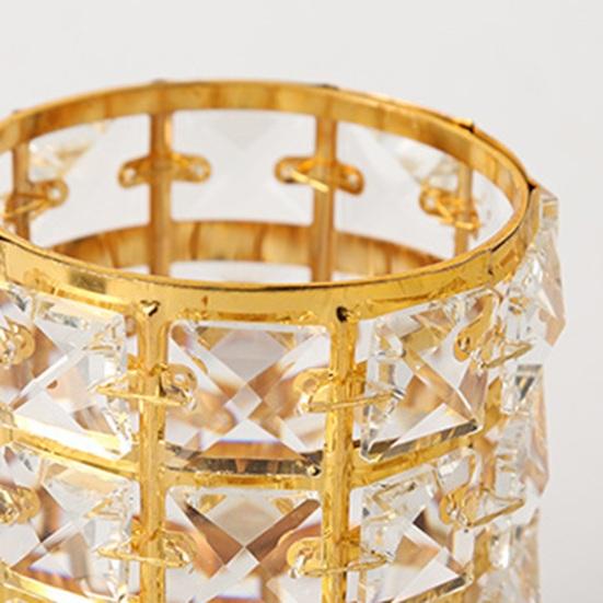 Rhinestone Pen Holder for Desk Elegant Clear Desktop Organizer for Pens Makeup Brushes Kitchen Utensils Modern Office Accessories